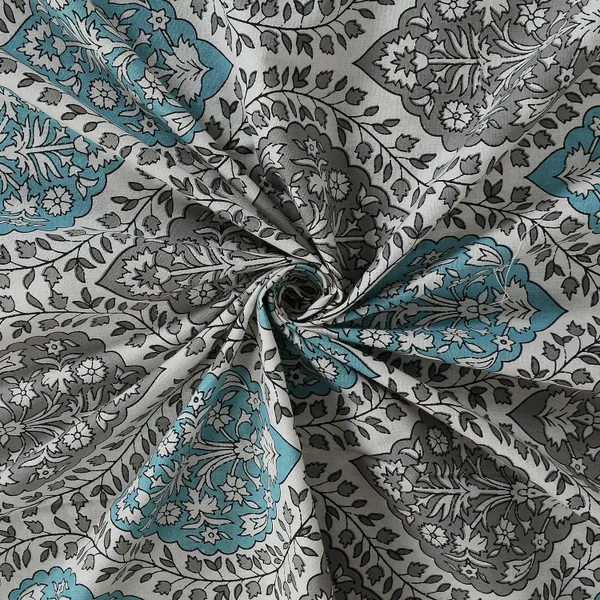 Grey_Cotton_The_Jaipuri_Lattice_Double_Bedsheet_With_Pillow_Cover_90_X_108_Cm
